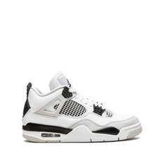 Jordan - Air Jordan 4 Retro Military Black sneakers - unisex - läder - 11.5 - Vit