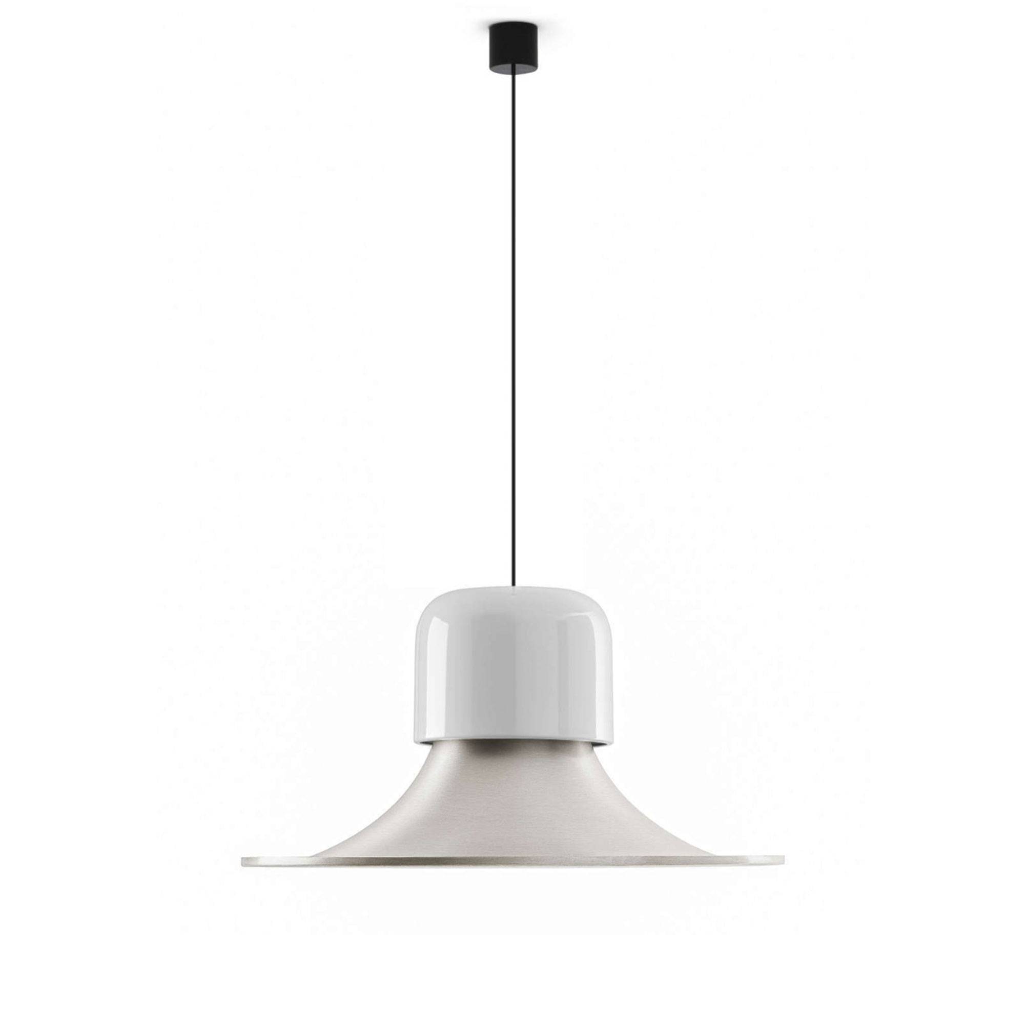 Stilnovo - Campana DALI pendellampa polished limestone / brushed aluminium - Pendellampor - Stilnovo - Grå