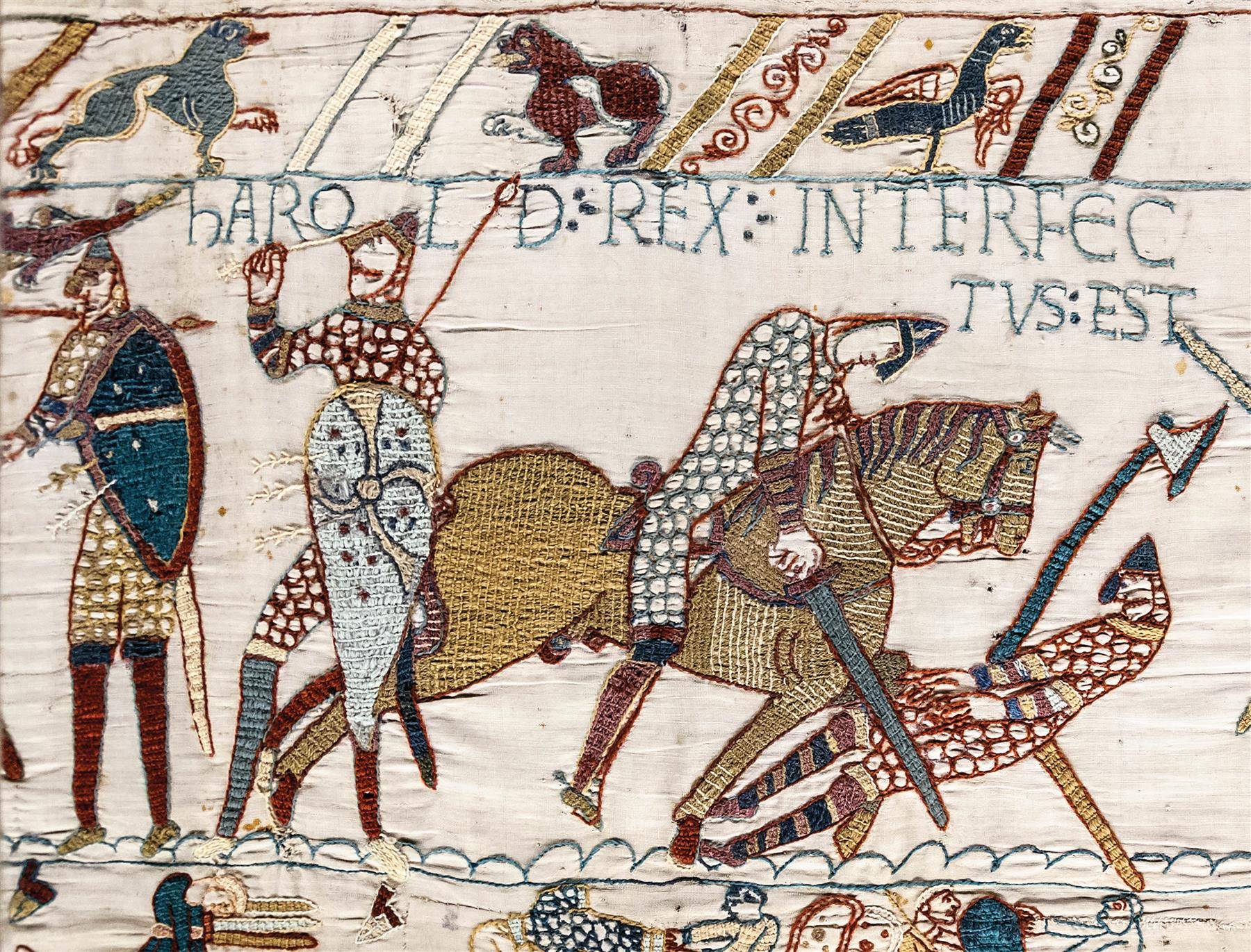 Bayeux Tapestry: Scene 57 – Death of King Harold Jigsaw Puzzle - 1000