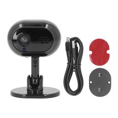 Indoor Security Camera Wifi Wireless 1080P Night Vision 2 Way Talk 360 Degree Rotation Pet Camera svart
