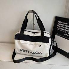 1 st resväska, unisex handväska med stor kapacitet, modeväska, shoppingväska, organiseringväska, gymväska - Multifärgad (Kaki,svart,Aska,vit)