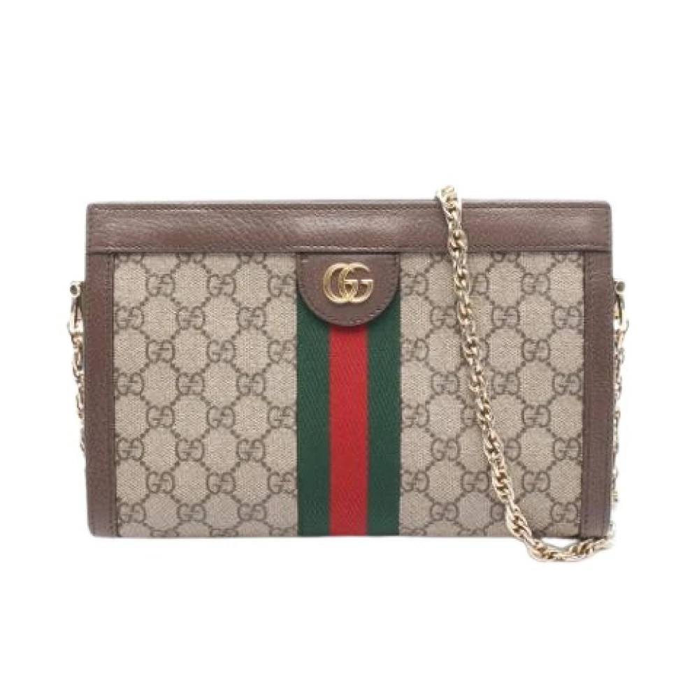 Gucci Vintage Pre-owned Vintage Skuldertaske - Vintage - Dame - Beige - ONE SIZE - Uld
