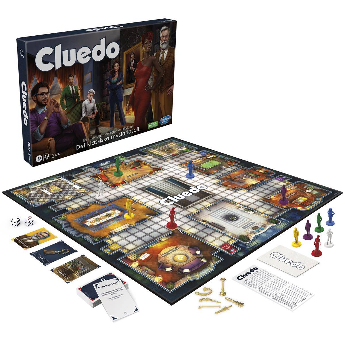 HASBRO GAMING Brætspil Cluedo (DK).