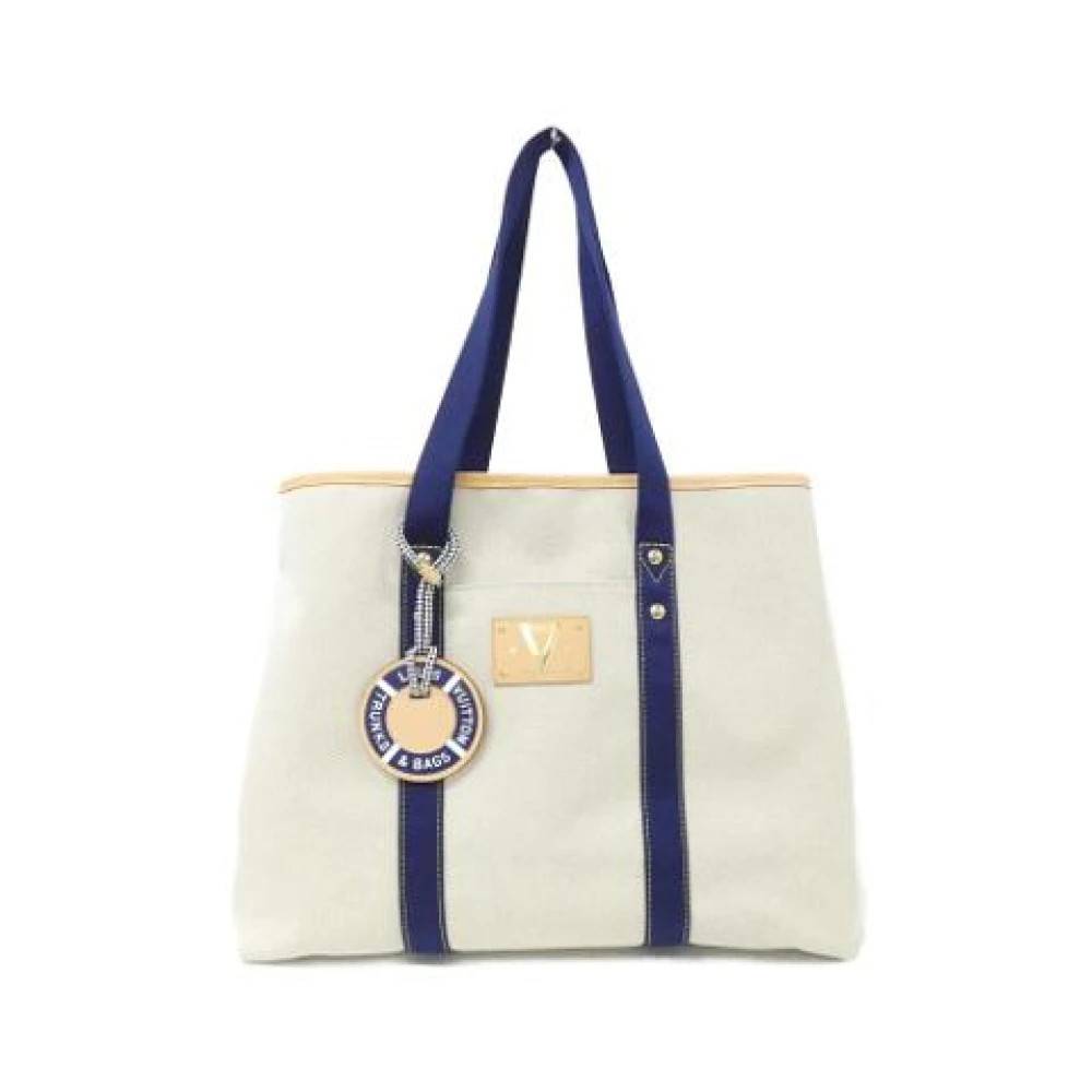 Louis Vuitton Vintage Pre-owned Vintage Tote Bag - Vintage - Dame - Hvid - ONE SIZE - Bomuld