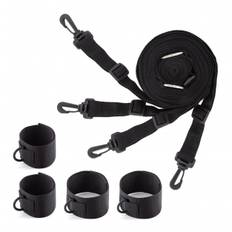 Crushious Bed Restraints, bondage set with cuffs for hands and legs