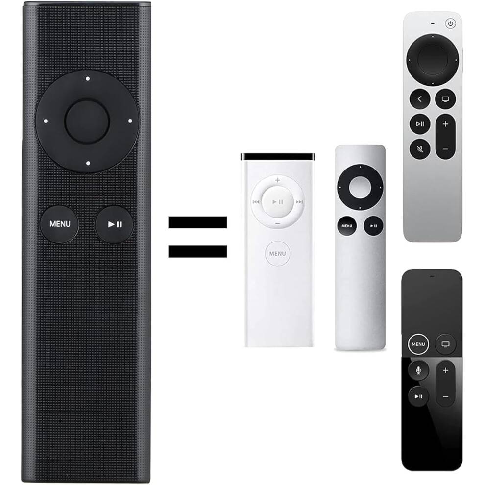 Fjernbetjening kompatibel med Apple TV 4K HD, Velegnet til Apple TV 1st 2. 3rd 4th 5th Generation, til Apple TV2 TV3 Box Mac MacBook iPhone iPad