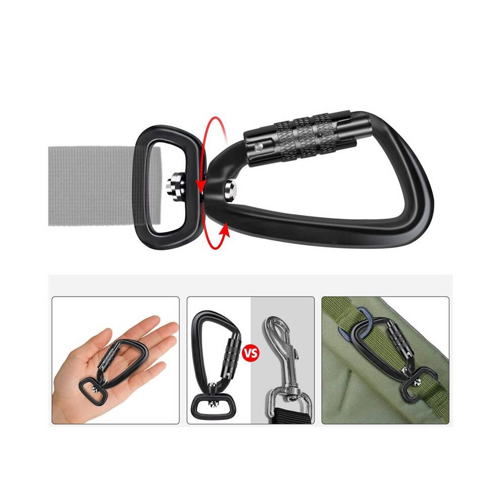 D-Shaped Climbing Carabiners, Swivel Hooks, Dog Hooks, Safety Locks, Outdoor Climbing Equipment Accessories