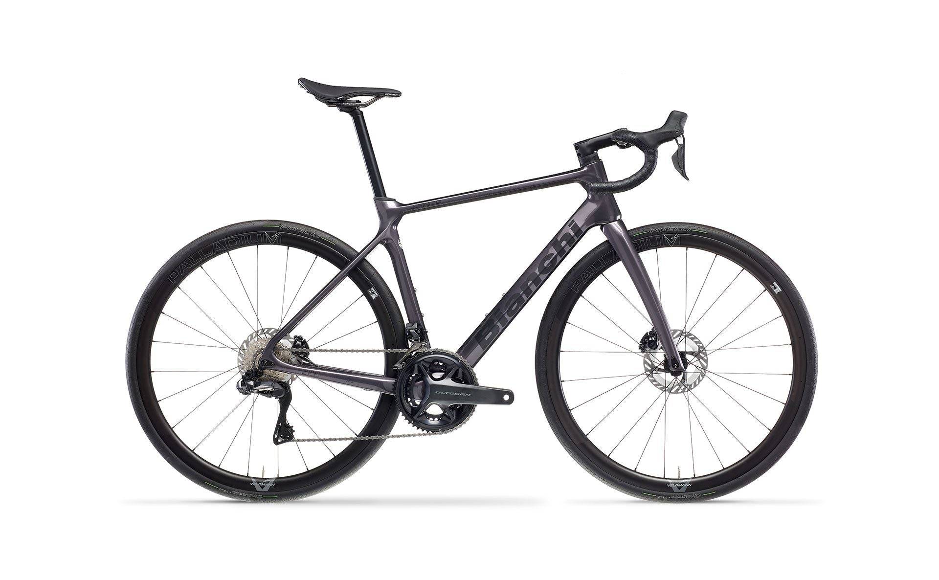 Bianchi Infinito 2024 - Shimano Ultegra Di2 2x12sp - Velomann Palladium 33mm - 040 / 57 / 2M - PURPLE BLACK – GLOSSY/ BLACK - MATT DECAL