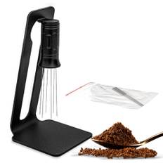 WDT Tool Espresso 6 Needles 0.4mm Coffee Distributor Coffee Stirrer Espresso Machine Accessories Non-adjustable A type svart
