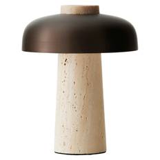 Audo Copenhagen Reverse Bordlampe Bærbar Travertin / Bronzeret Messing - Bærbare lamper Bruneret Messing Bronze Messing - 71231-007329