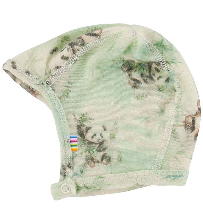 Joha Hjälmmössa - Ull - Off White m. Pandor - Joha - 37 cm - Babyhjälm