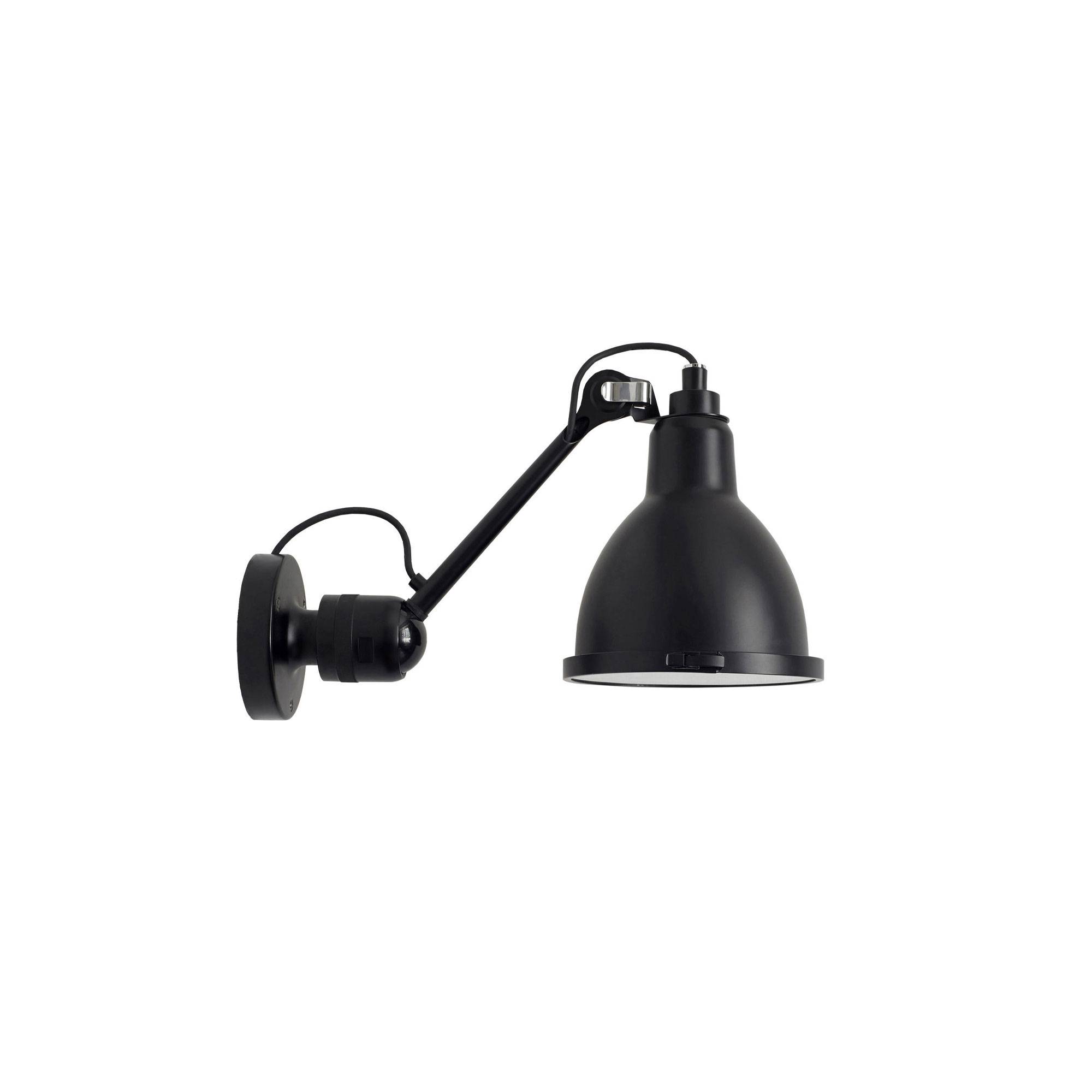 DCWéditions - Lampe Gras No 304 Classic Outdoor Seaside Black/Black - Vägglampor utomhus - Bernard-Albin Gras - Svart