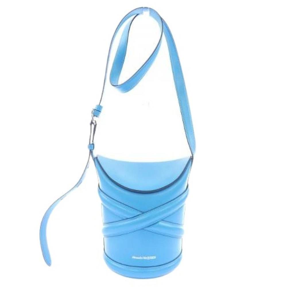 Alexander McQueen Pre-owned Pre-owned Lædertaske - Vintage - Dame - Blå - ONE SIZE - Læder