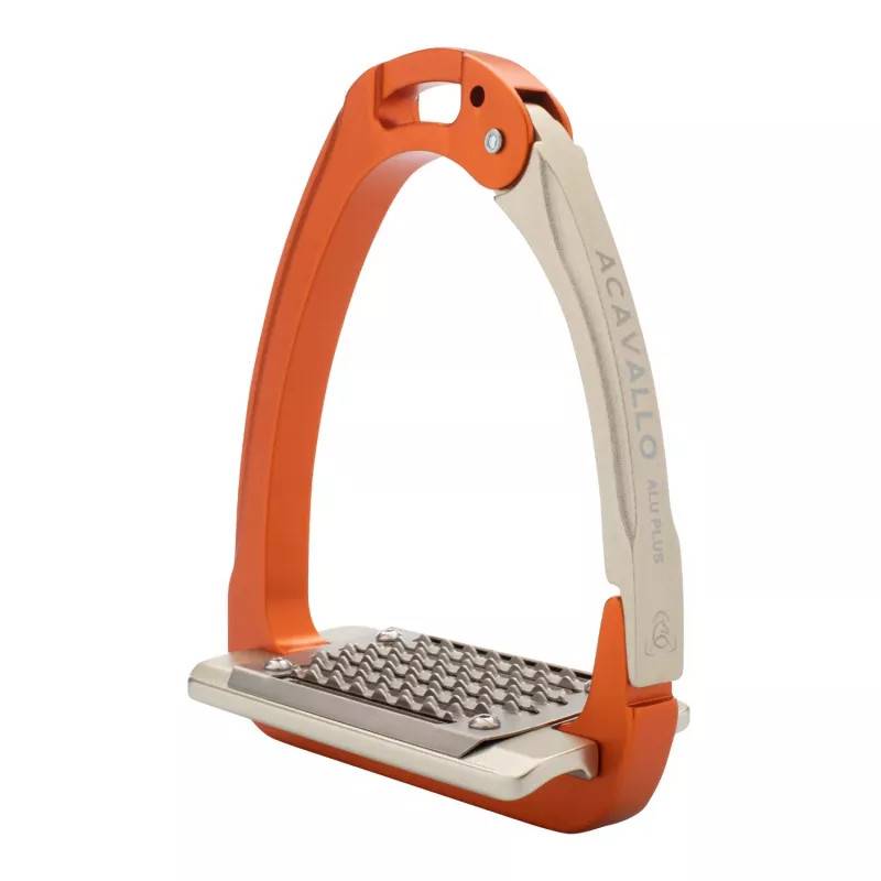Acavallo Aluminiumstigbygel med sidöppning (Orange)