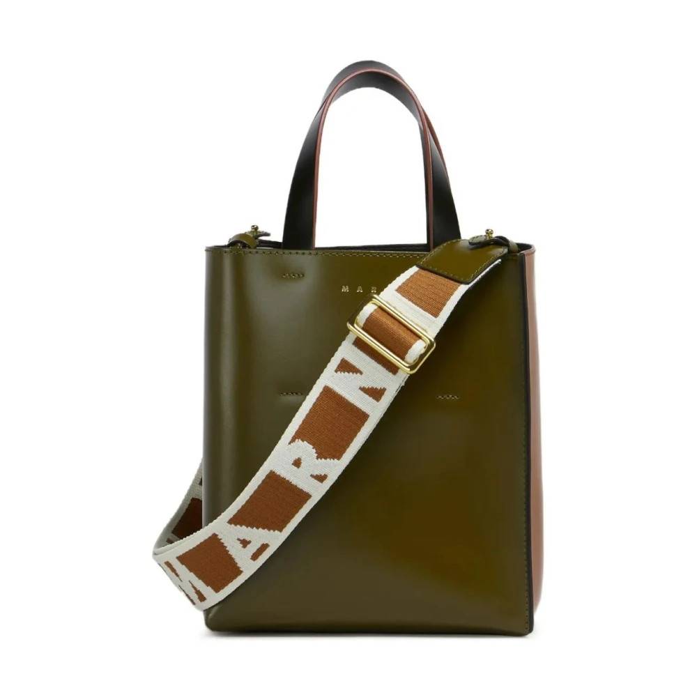 Marni Stilfuld Skuldertaske - Tasker - Dame - Brun - ONE SIZE - Uld