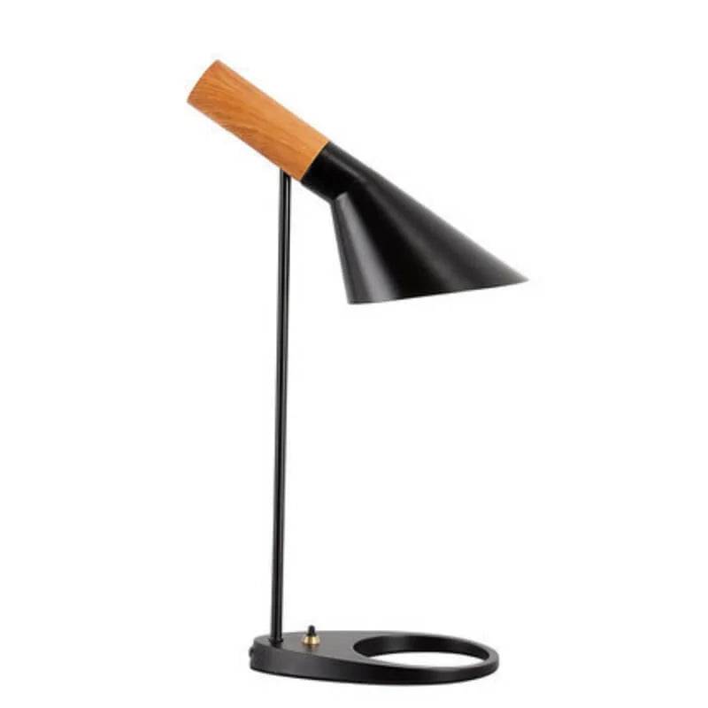 LumiMinimal Bord - Elegant LED Bordslampa för Modern Inredning - Bordslampa / Svart & Trä