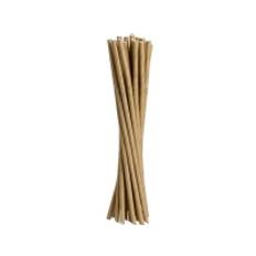 Sugerør, ABENA Gastro, 24cm, Ø6mm, brun, papir - (20 stk.)