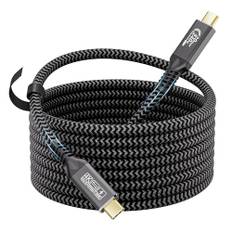 CAKOBLE USB C kabel 5m, USB 3.2-kabel 20 Gbps [PD3.1 48V/5A] laddningskabel USB C, USB C Monitor 5K/4K@60Hz USB C-kabel lång för i-Phone 16Pro/Max, SSD, bärbara datorer, bildskärm, USB-C-hubb