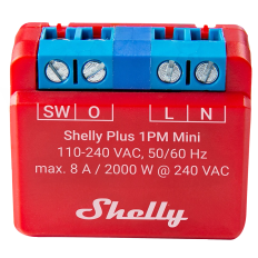 Shelly Plus 1PM Mini - afbryder