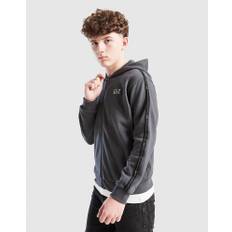 EA7 Emporio Armani Tape Full Zip Fleece Hoodie Junior, Grå - Grå - 12Y