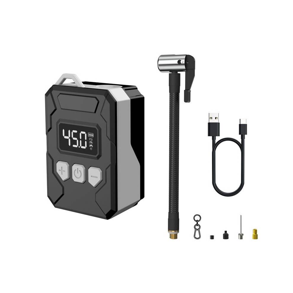 Electric Bike Pump, 150PSI Tiny Bike Pump, Cordless Rechargeable Electric Bicycle Pump with Pressure Gauge