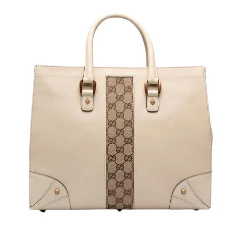Gucci Vintage Pre-owned Vintage Tote Bag - Vintage - Dame - Beige - ONE SIZE - Uld
