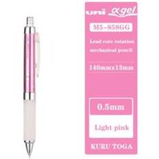 Ett stycke uni m5-858gg alpha gel kuru toga automatisk blyrotation med supergrepp mekanisk penna - 0.5 mm - Rosa med vit