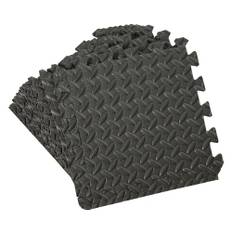 Arbetsplatsmatta Pussel 12-delar svart 32x32x1.0cm