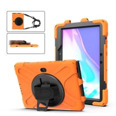 Samsung Galaxy Tab Active Pro / Active4 Pro - X-SHAPE Hybrid cover m/ Kickstand og aftagelig skulderrem - Orange