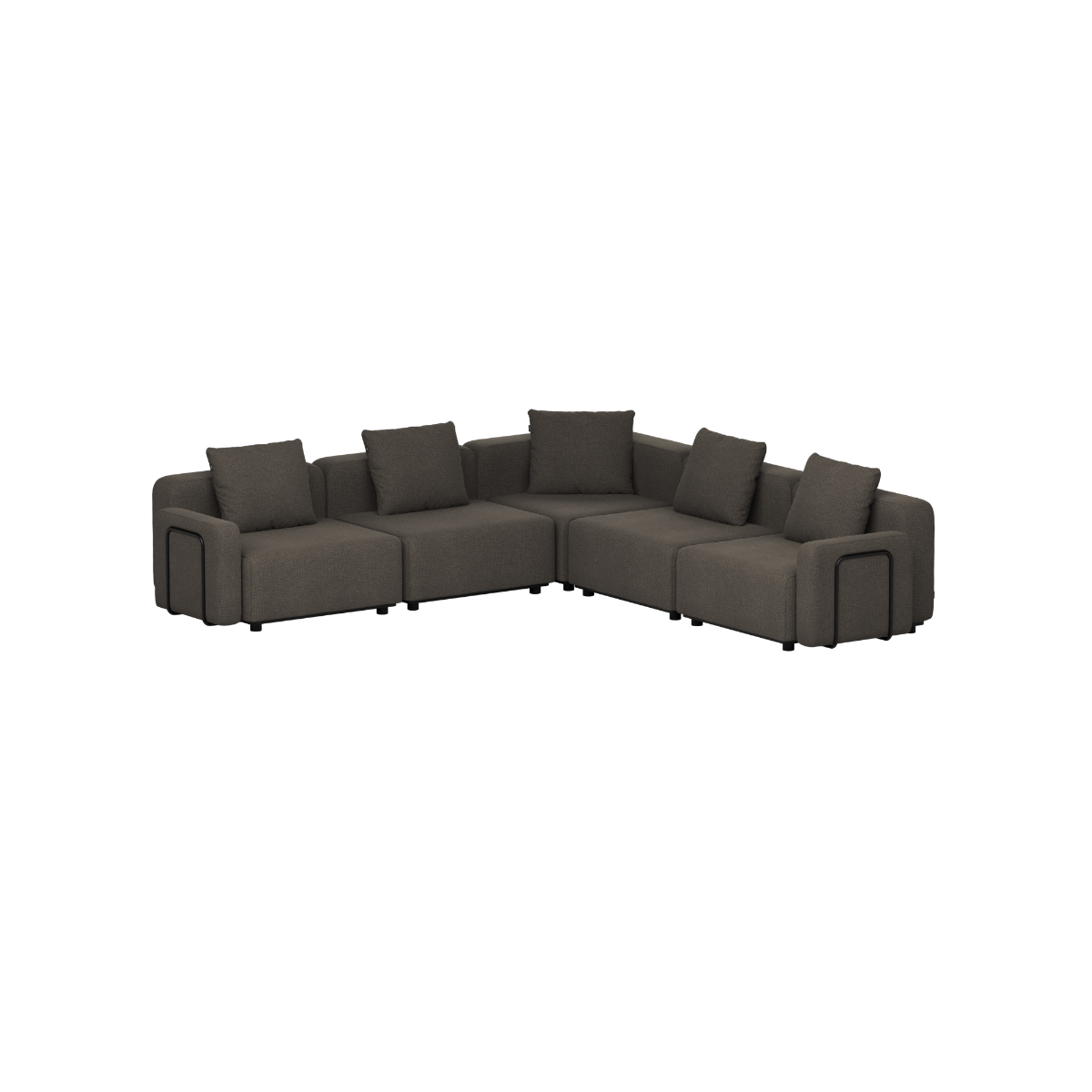 SACKit Cobana Lounge Sofa - 5 seater corner sofa - Kirra Noir