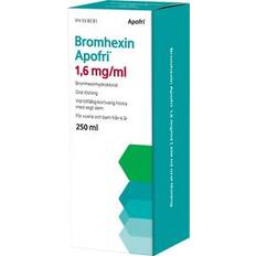 Bromhexin Apofri, oral lösning 1,6 mg/ml 250 milliliter