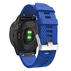 Garmin Fenix 6S Stilfuldt silikone Urrem - Blå