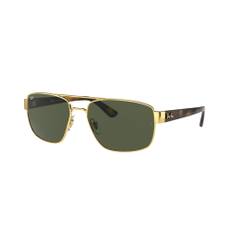 Ray - Ban Mand RB3663 001/31 Solbriller Metal Guld G15 Geometrisk Normal