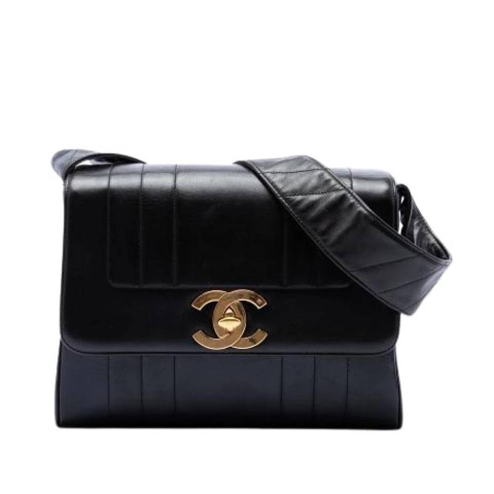 Chanel Vintage Pre-owned Classic Flap Taske - Vintage - Dame - Sort - ONE SIZE - Uld