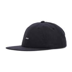 Obey, Accessoarer, unisex, ONE Size, Bomull, Platt Skärm Justerbar Keps Svart - black (ONE SIZE)