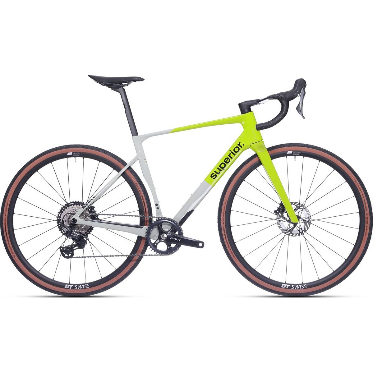 Gravel bike Superior XR 9.7 GR Gloss Grey/Racing Yellow XL - Gul Grå ( )