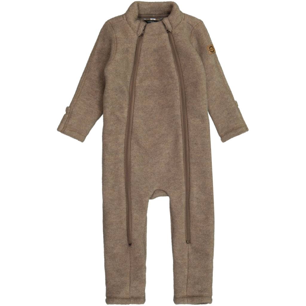Baby Ulddragt Dobbelt Lynlås - Melange Denver - 74