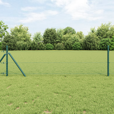 vidaXL Hexagon hegn Grøn 0.4x25 m Stål