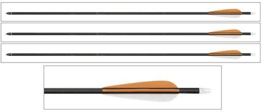 3-pack 30" Kolfiberpil - till kraftfulla Compoundbågar