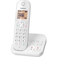 Panasonic telefon med stor knapp med telefonsvarare, Vit, Storlek Universalgröße, Telefon med stor knappsats och telefonsvarare