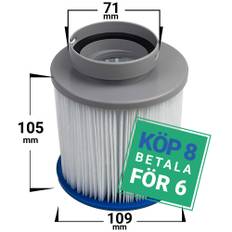 8-pack Spafilter som passar bl.a. M-Spa | m.fl