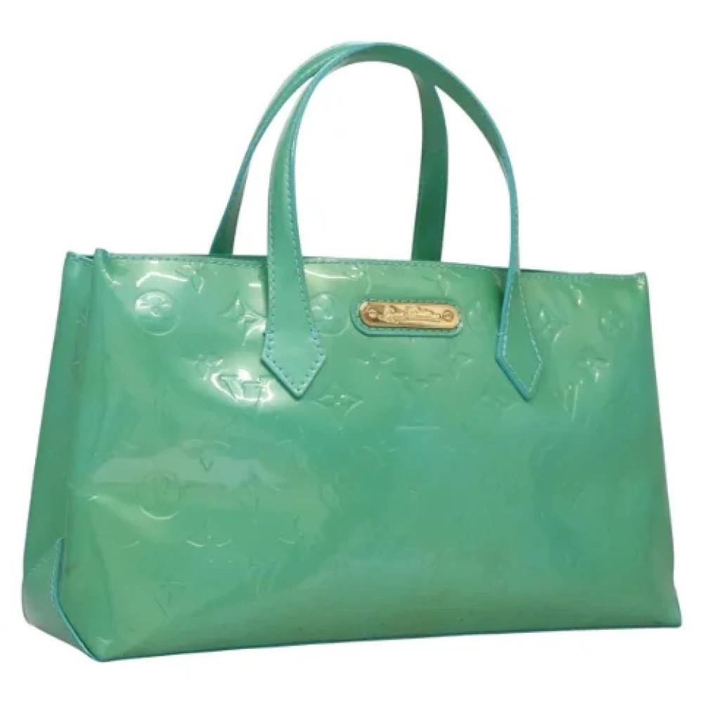 Louis Vuitton Vintage Pre-owned Laeder louis-vuitton-tasker - Vintage - Dame - Grøn - ONE SIZE - Tyl