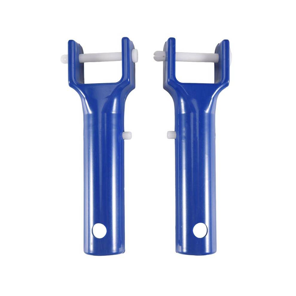 Swimming Pool Vacuum Handles Pool Cleaning Tool Replacement Accessories with V-Shaped Clip 2 Pack
