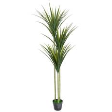 Kunstig 3 stammet palme 160cm høj - Dracaena Marginata palme