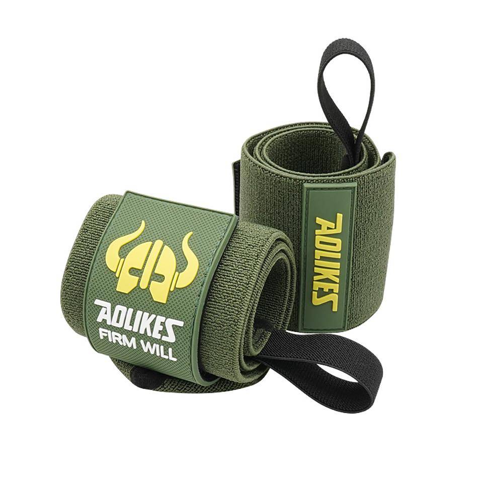 Aolikes 1 Pair Wrist Support Bands For Gym Workouts Protect Wrist During Bench Press Deadlift Fitness Training