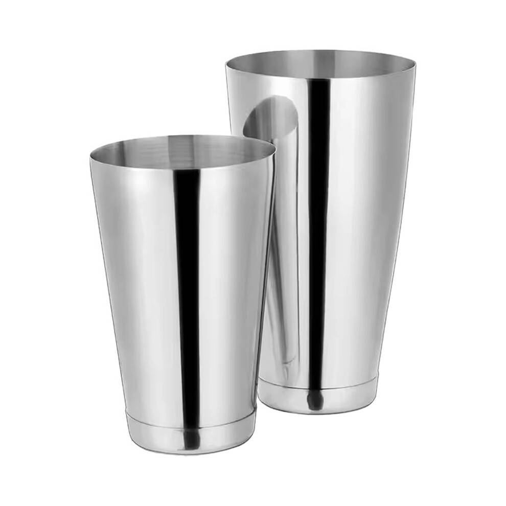 Boston Cocktail Shaker Set, 17 Oz and 24 Oz Professional Bar Tools for Bartender,Drink Mixer for Bartending (Silver)