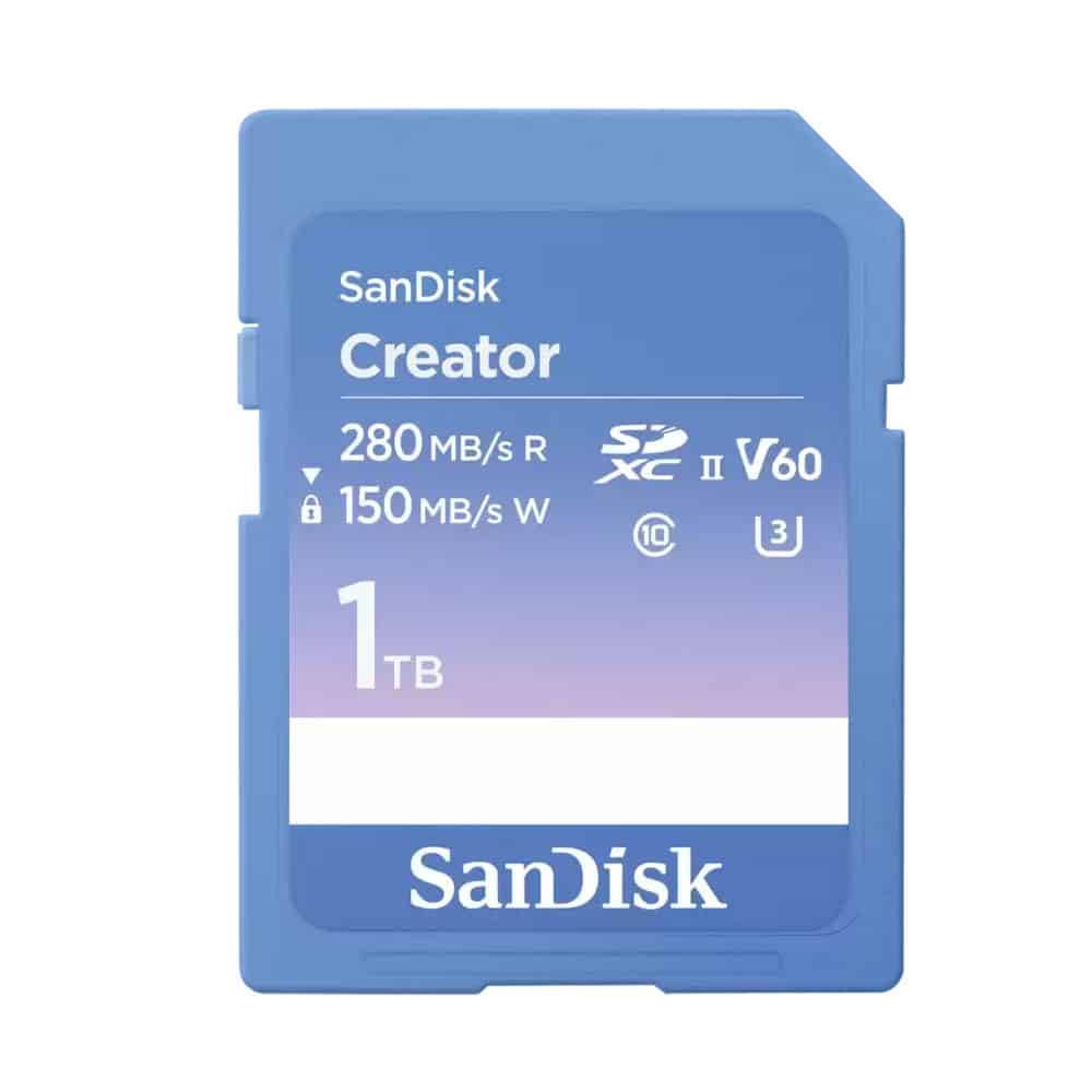 SanDisk Creator SD Memory Card UHS-II 1TB