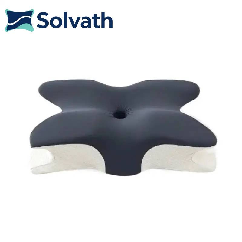 Solvath Butterfly Concave Memory Foam Pillow Slow Rebound Ergonomic Cervical Neck Rest Support Sleeping Bedding Pillow