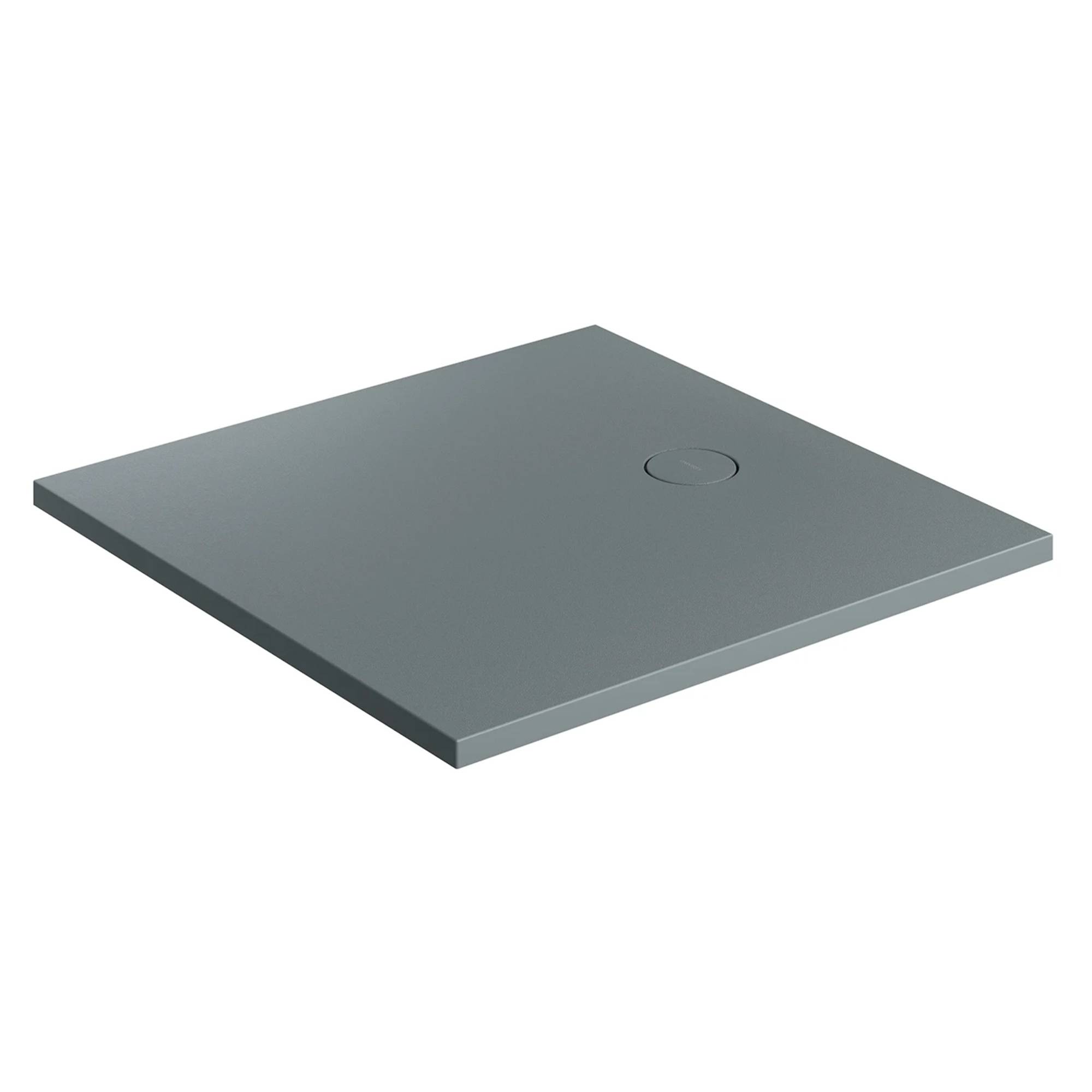 Omnires Halksäkert Kompositduschkar Aquarock M+ 90x90 cm Askgrå Matt