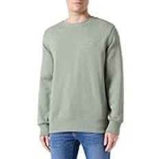 GANT Reg Shield C Neck Sweat Sweatshirt för män, Pastellgrön, M